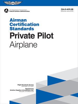 cover image of Private Pilot Airman Certification Standards--Airplane